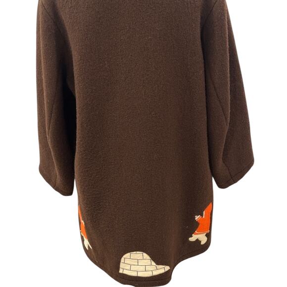 Vintage Inuvik Sewing Centre Wool Parka Canadian Arctic Fox Fur Coat - Picture 3 of 13